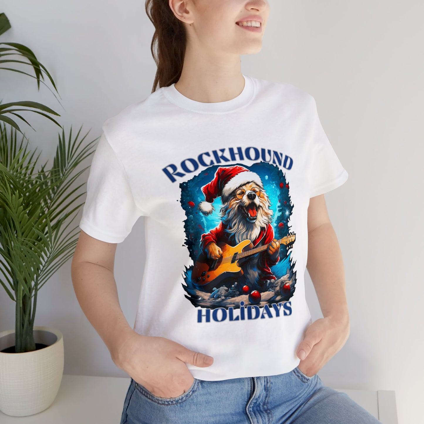 Rocking Santa Dog T-Shirt