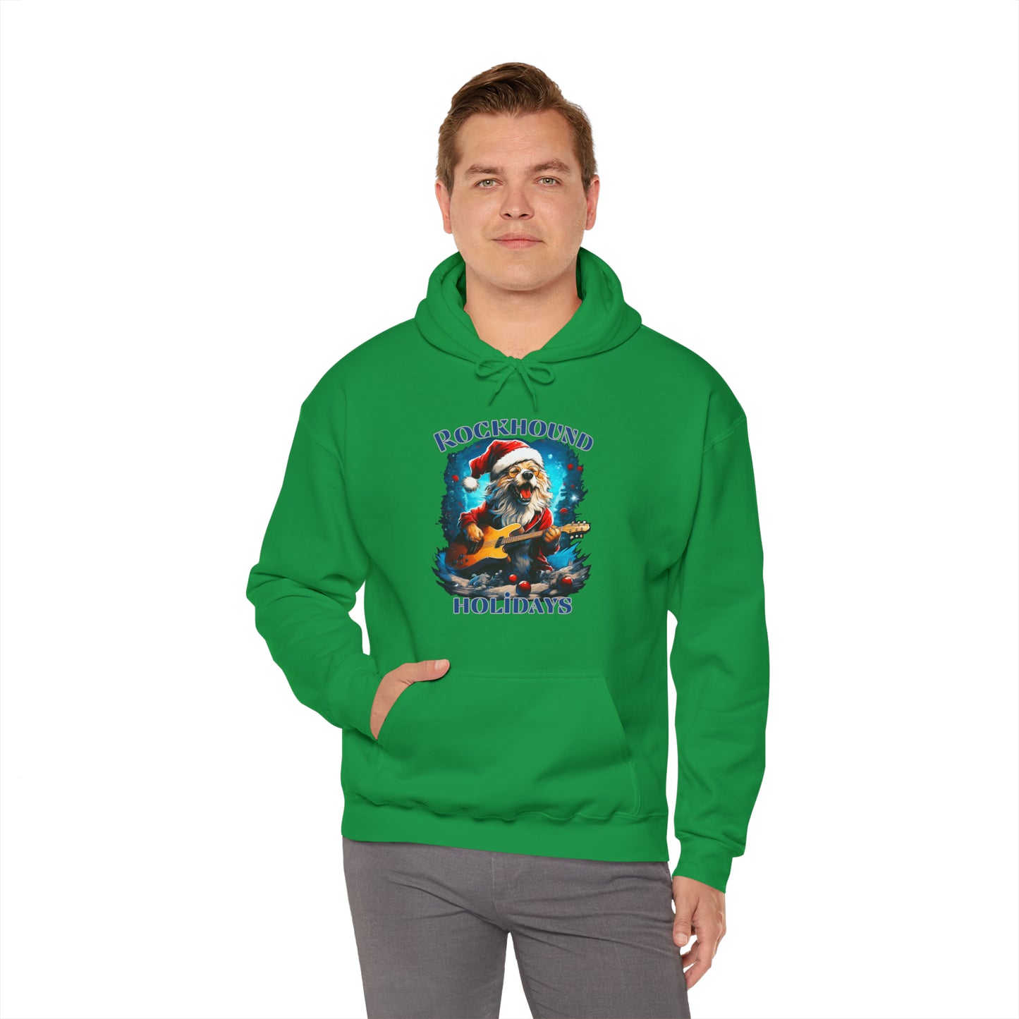 Rocking Santa Dog Holiday Hoodie