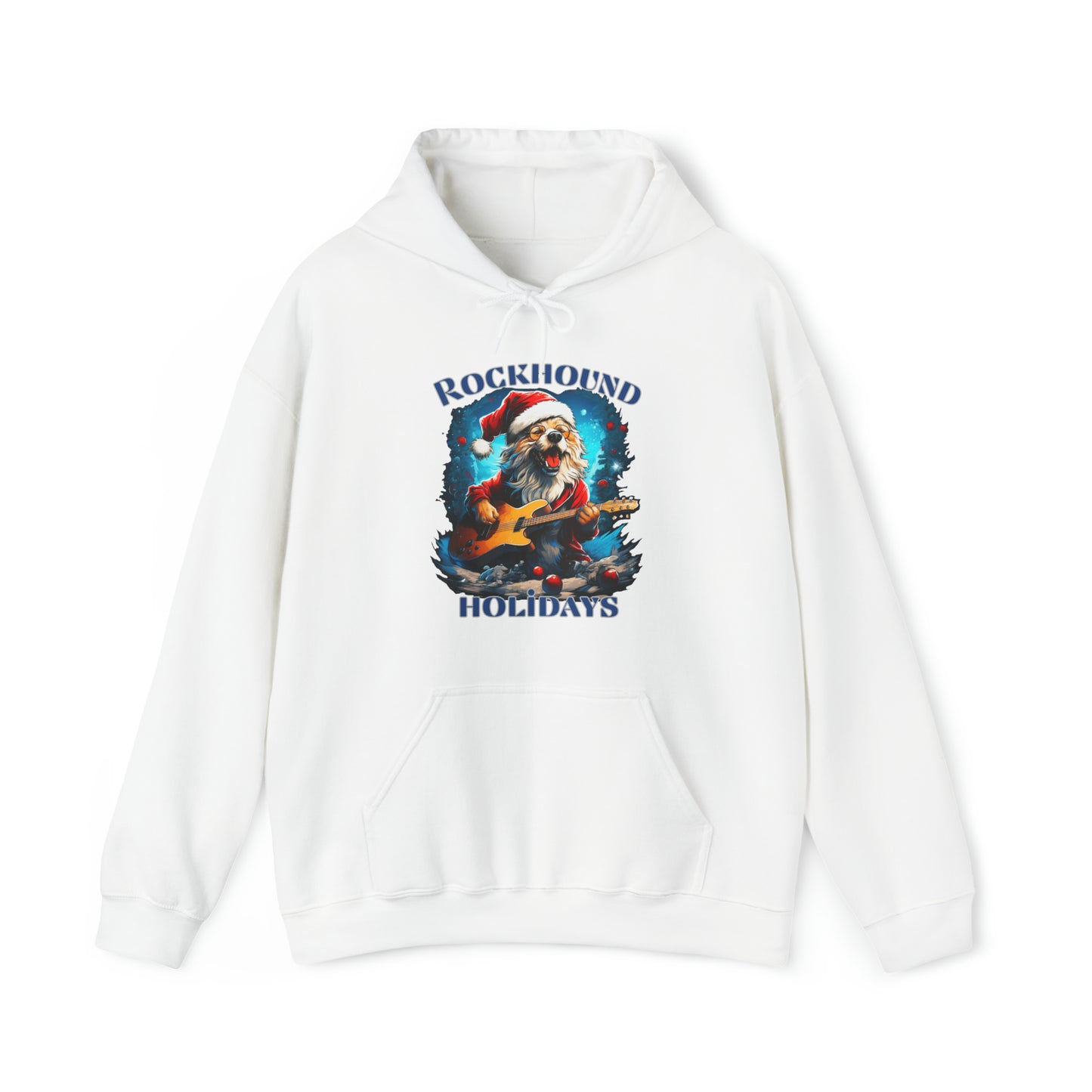 Rocking Santa Dog Holiday Hoodie