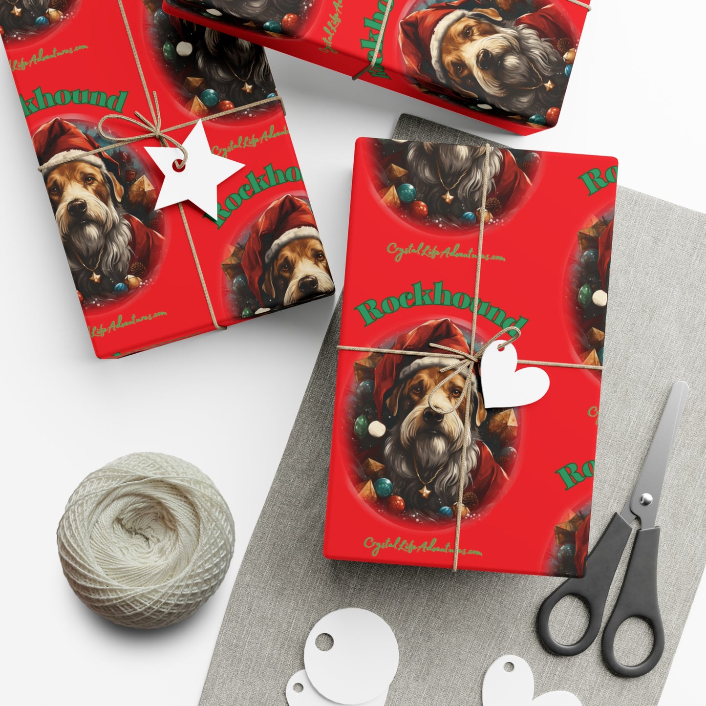 Santa Rockhound Gift Wrap Papers