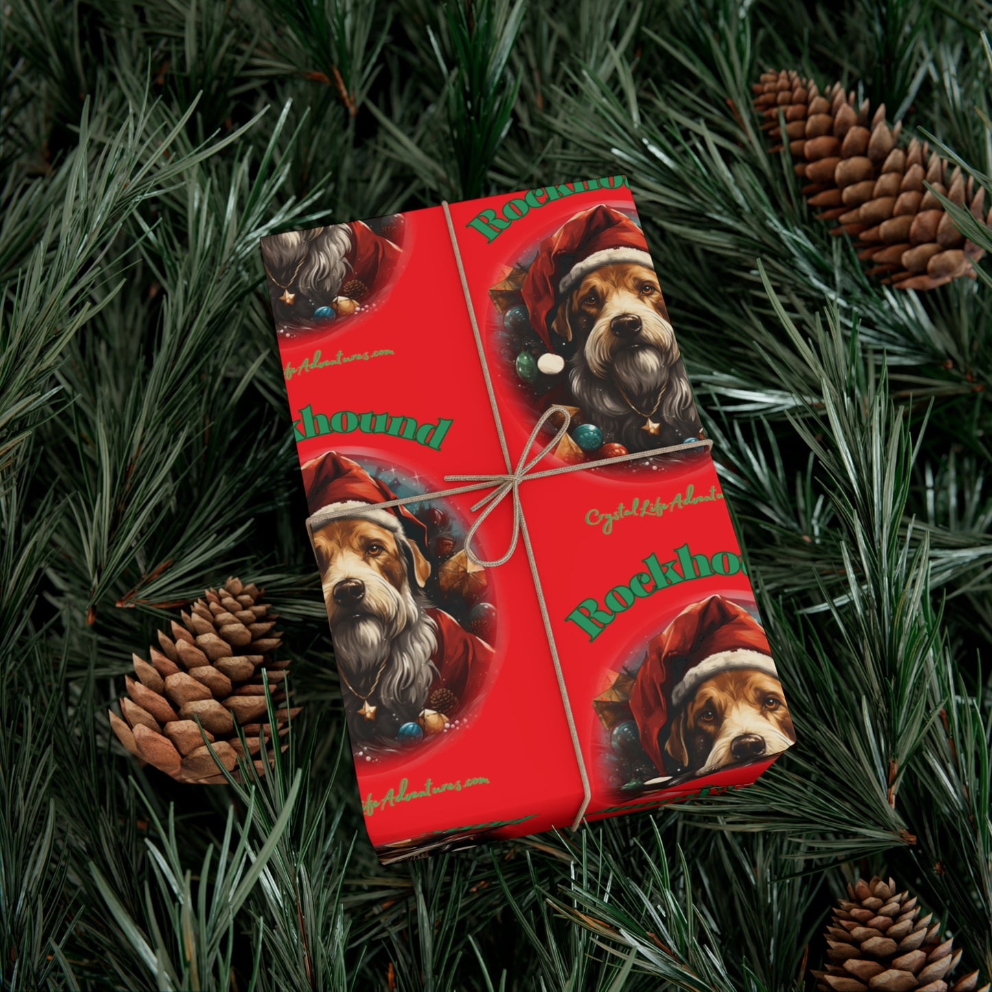 Santa Rockhound Gift Wrap Papers