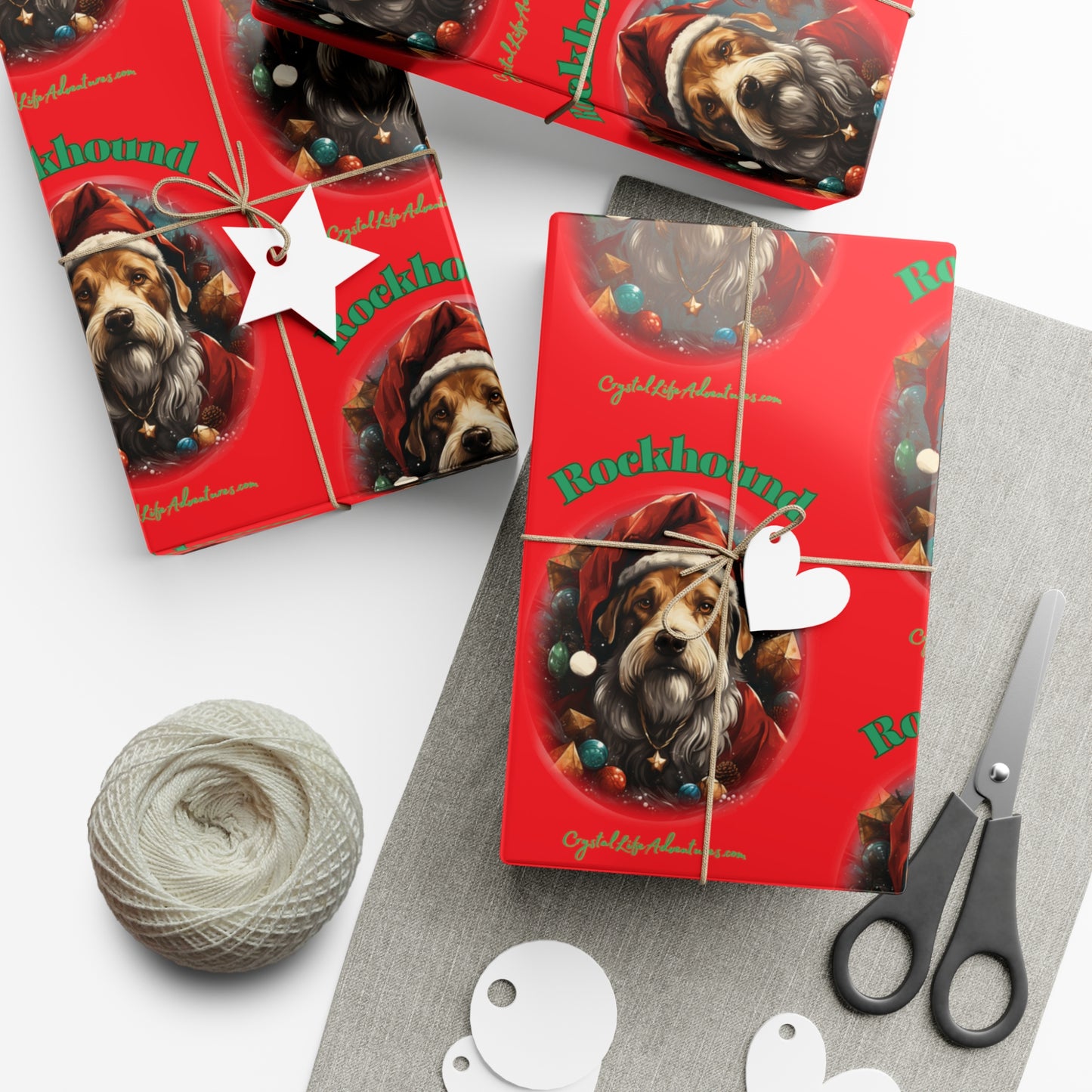 Santa Rockhound Gift Wrap Papers