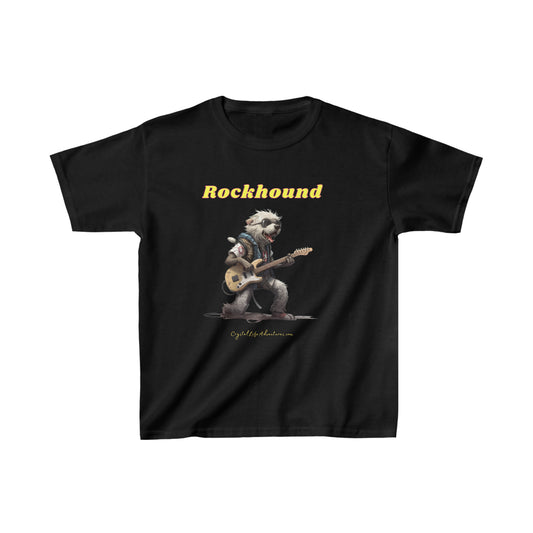 Guitar Rocking Hound Kids Tee