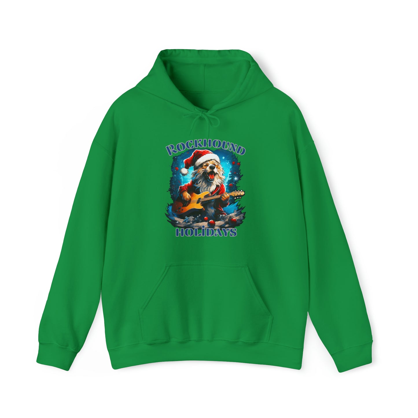 Rocking Santa Dog Holiday Hoodie