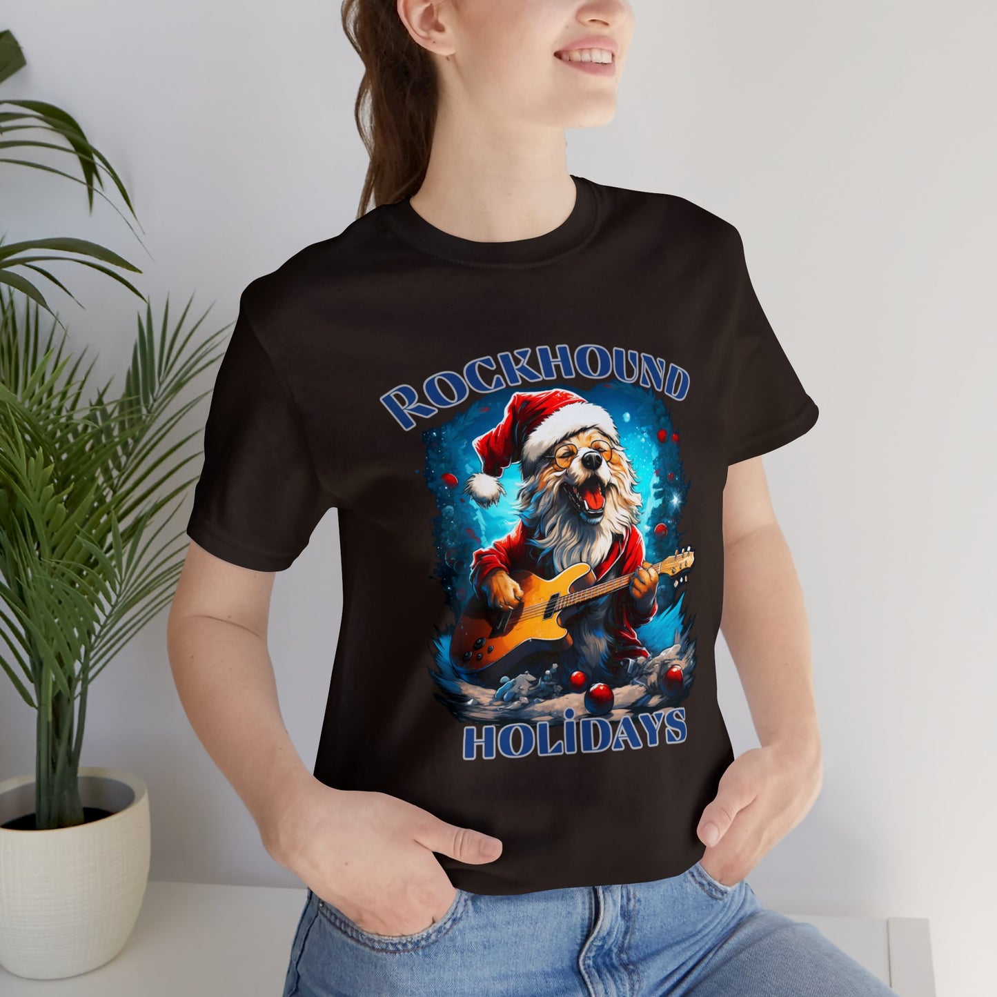 Rocking Santa Dog T-Shirt