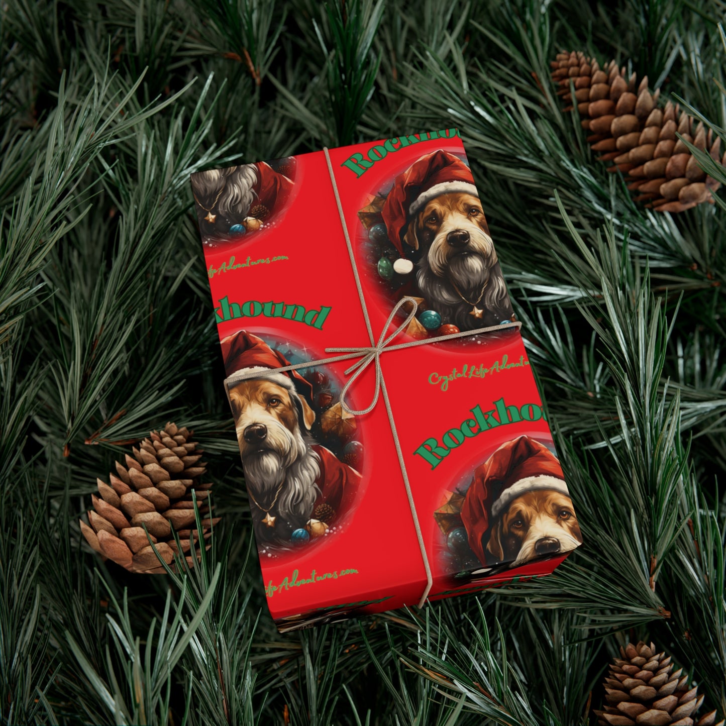 Santa Rockhound Gift Wrap Papers