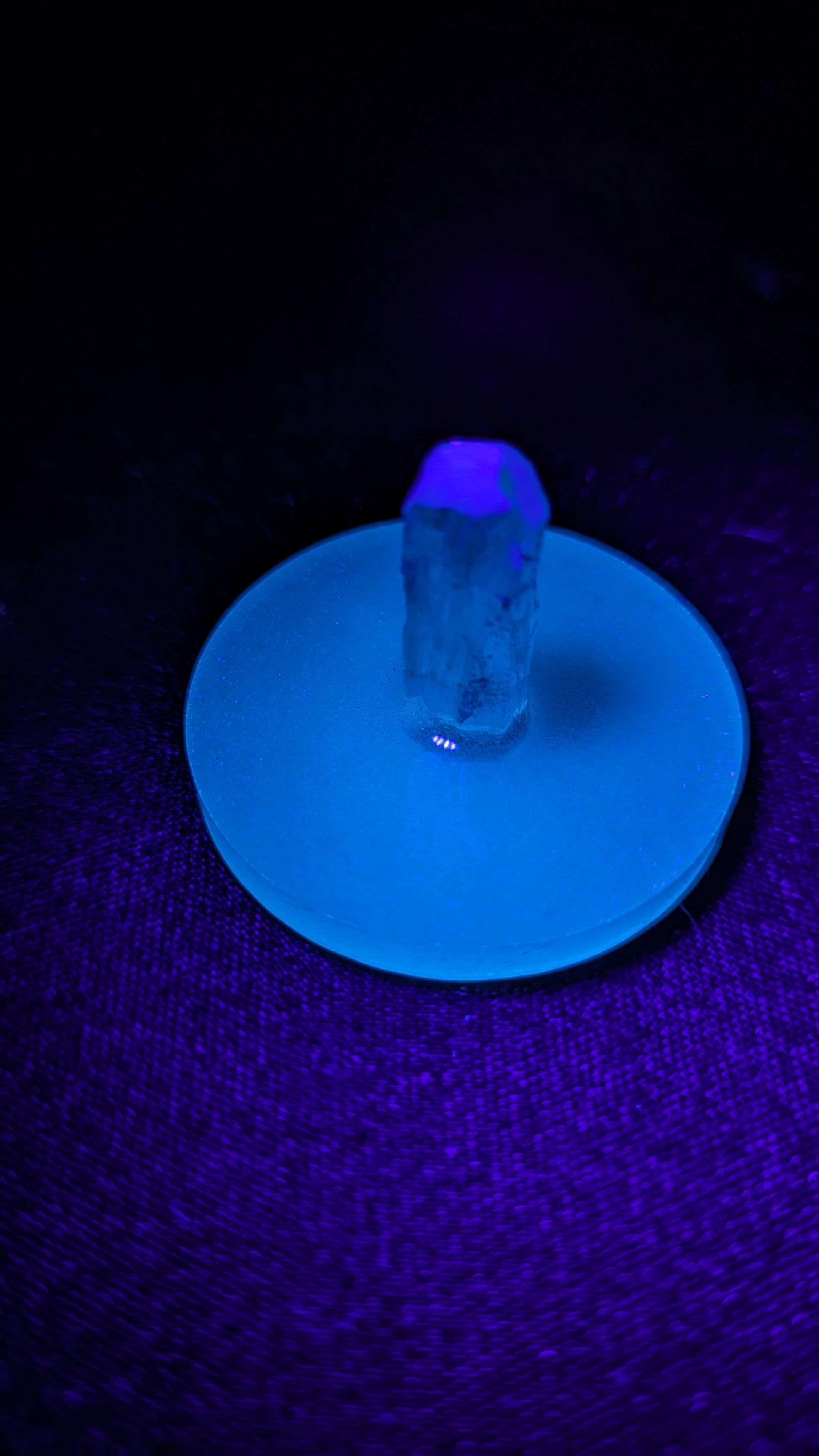 Blue Glowing Crystal